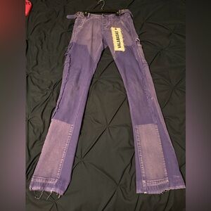 Men Purple Valabasas Flared Jeans